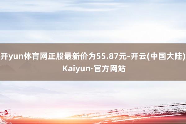 开yun体育网正股最新价为55.87元-开云(中国大陆) Kaiyun·官方网站